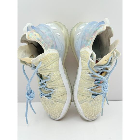 Nike Lebron 18 Mens Size 7 Ivory Blue Tint Play for the Future Shoes CW3156-400 - Picture 5 of 8
